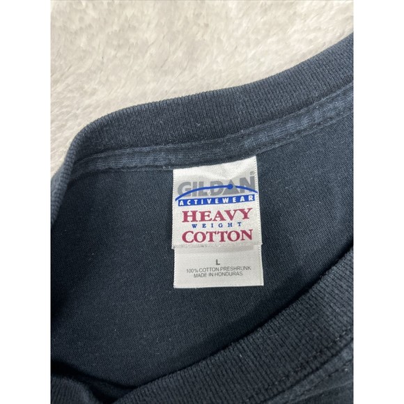 Vintage Y2K Jagermeister Label Logo Black Graphic T-Shirt Men’s Size Large - Picture 3 of 8